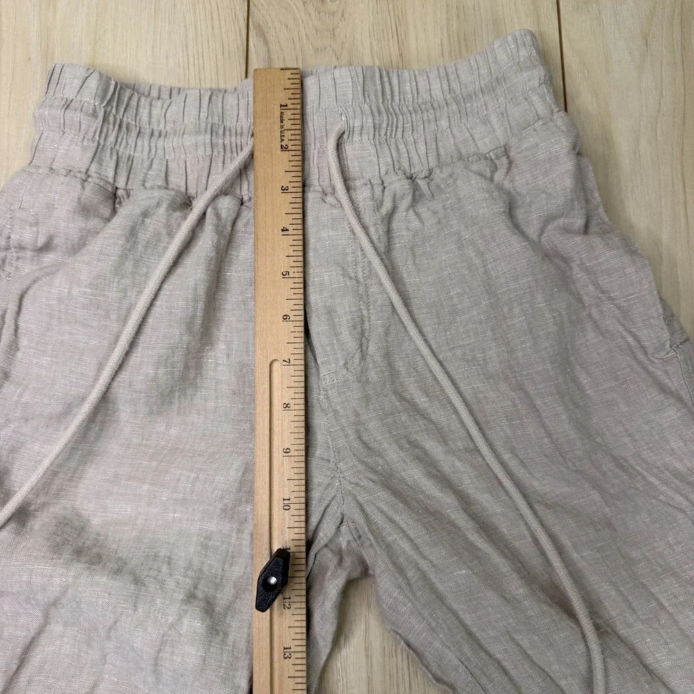 Quince 100% European Linen Wide Leg Pants Flax Beige LB94169-JDAVN01 Size XS